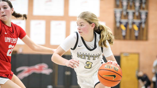 Mitty University girls basketball plus Sabrina Ionescu at Ionescu Showcase at De La Salle by Sam Stringer 1-20-2024012020242